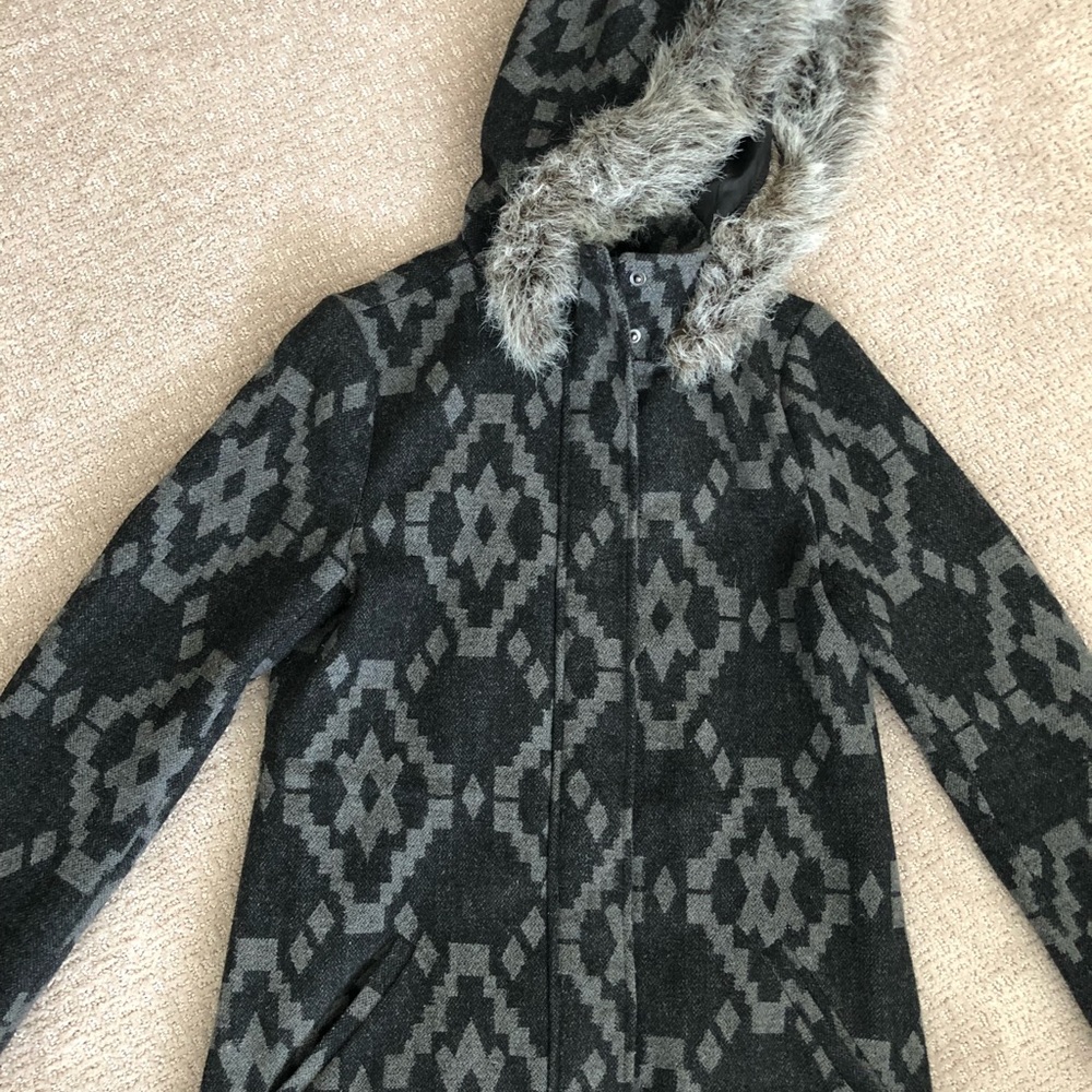 Patterned winter coat